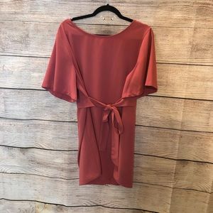 Maternity front tie blouse